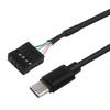 USB Type C к 9-контактному кабелю питания Материнская плата компьютера USB-C провод Питание для ЖК-монитора ПК, Кабель питания, Зарядка телефона, Линия данных