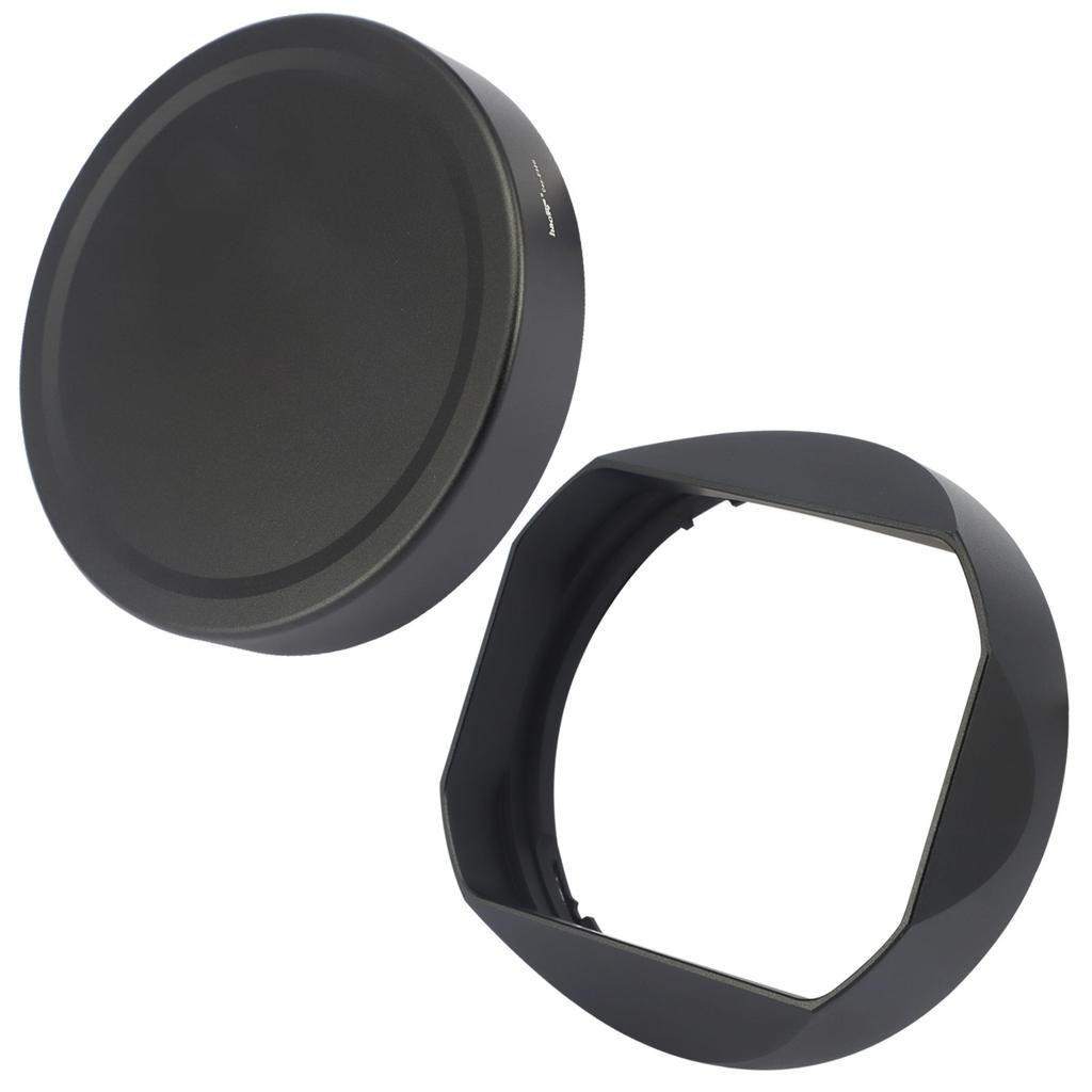 Металлическая квадратная бленда Haoge с байонетом для объективов Sony FE 35mm F1.4 GM, Sony FE50mm F1.4 GM, с металлической крышкой, заменяет ALC-SH0001