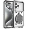 Waterproof Phone Case OPPO VIVO Up To 6.9 Inch Screen Shockproof Full Cover With Kickstand PC Material