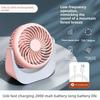 Energy-Saving Mini Portable Desk Fan Air Turbo Tech USB Rechargeable Fan  Makeup Setting
