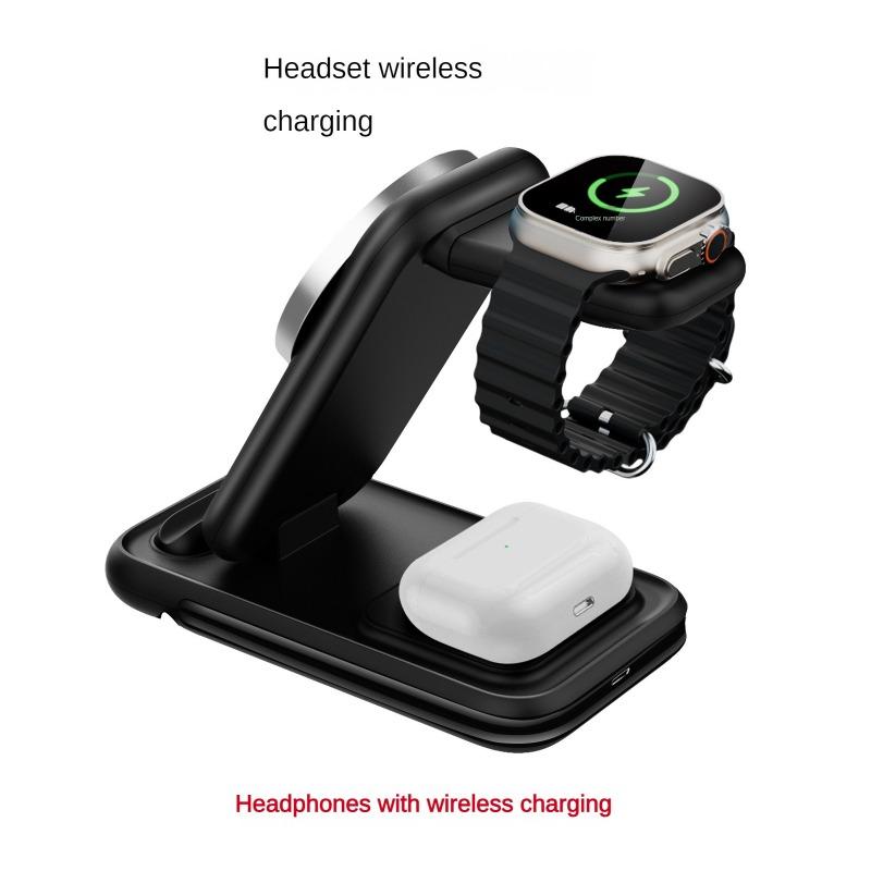 Новое магнитное беспроводное зарядное устройство «четыре в одном» для беспроводной зарядки мобильного телефона с разъемом для часов