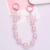 Gradient Bowknot Pendant Acrylic Phone Lanyard DIY Burst Bead Chain Keyring  Bag Accessories