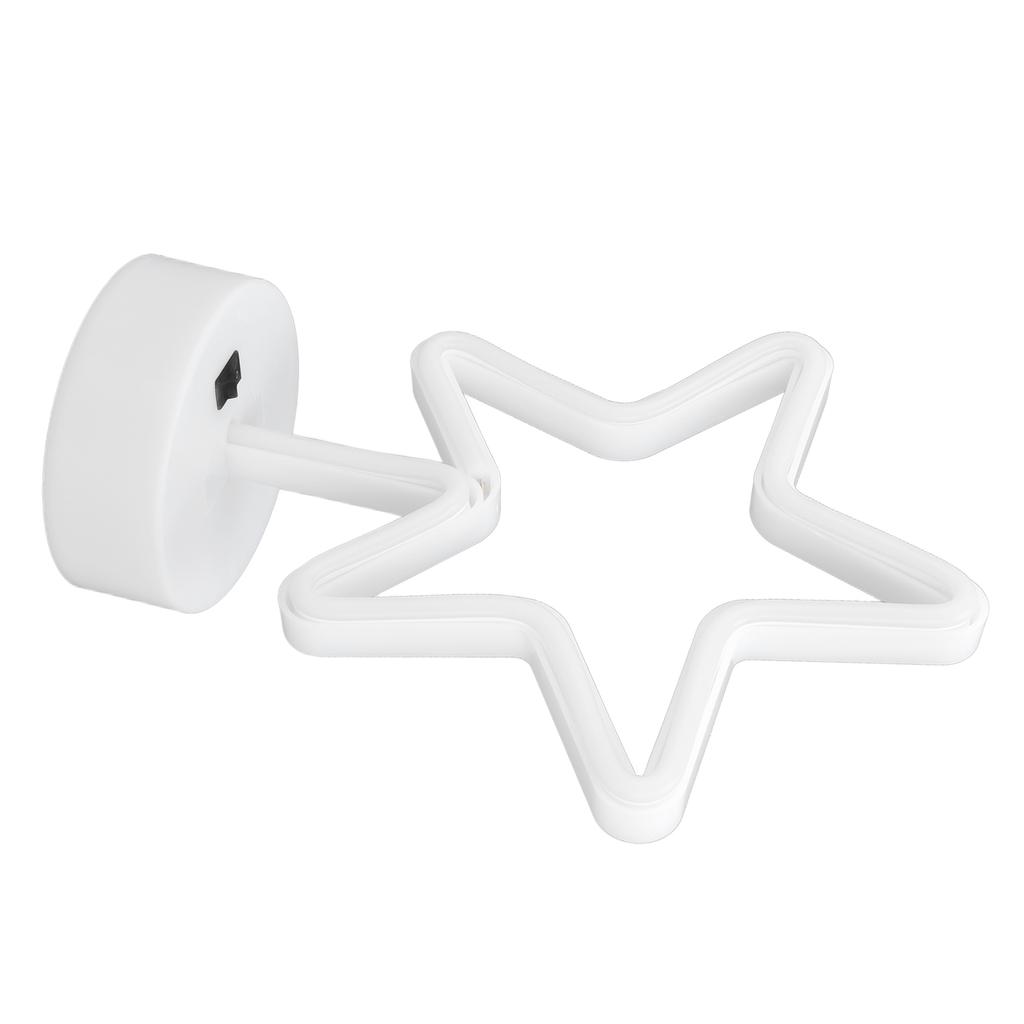 Светодиодная настольная лампа USB пятиконечная звезда теплый свет неоновая вывеска спальня бар праздничное украшение свет