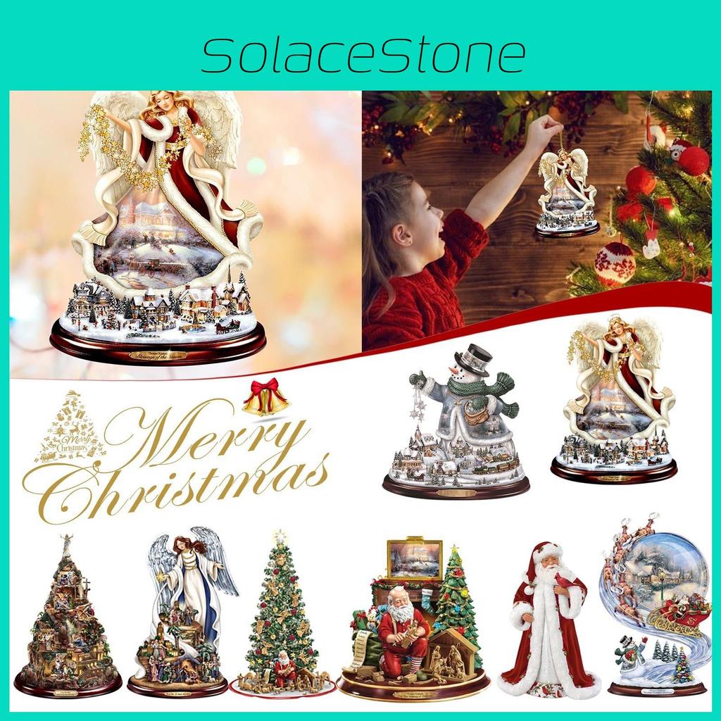 Праздничная акриловая рождественская елка, аксессуар для автомобиля Санты, красочное украшение для дома