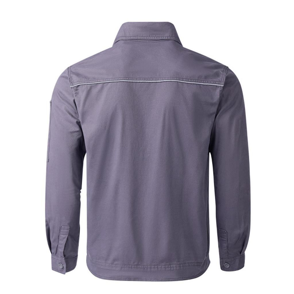 Рабочий костюм мужской тонкий летний топ пальто брюки однотонный костюм