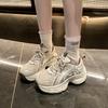 Платформенные кроссовки dad shoes женские 2025 осень новые платформенные туфли-маффины на высокой подошве универсальные спортивные и повседневные туфли одинарные туфли женские