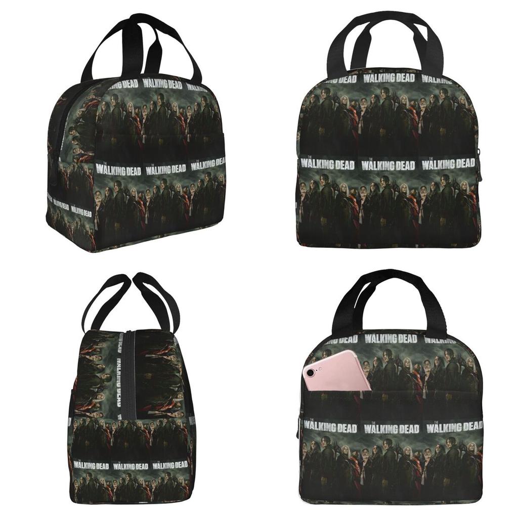 The Walking Dead Gaming Games Insulated Lunch Bag for Kids School Cooler Thermal Food Box Tote Portable Lunch Boxes Container