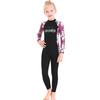 Купальник для девочек Детский цельный купальник с длинным рукавом Детский солнцезащитный костюм для плавания Костюм для дайвинга для средней школы Быстросохнущий