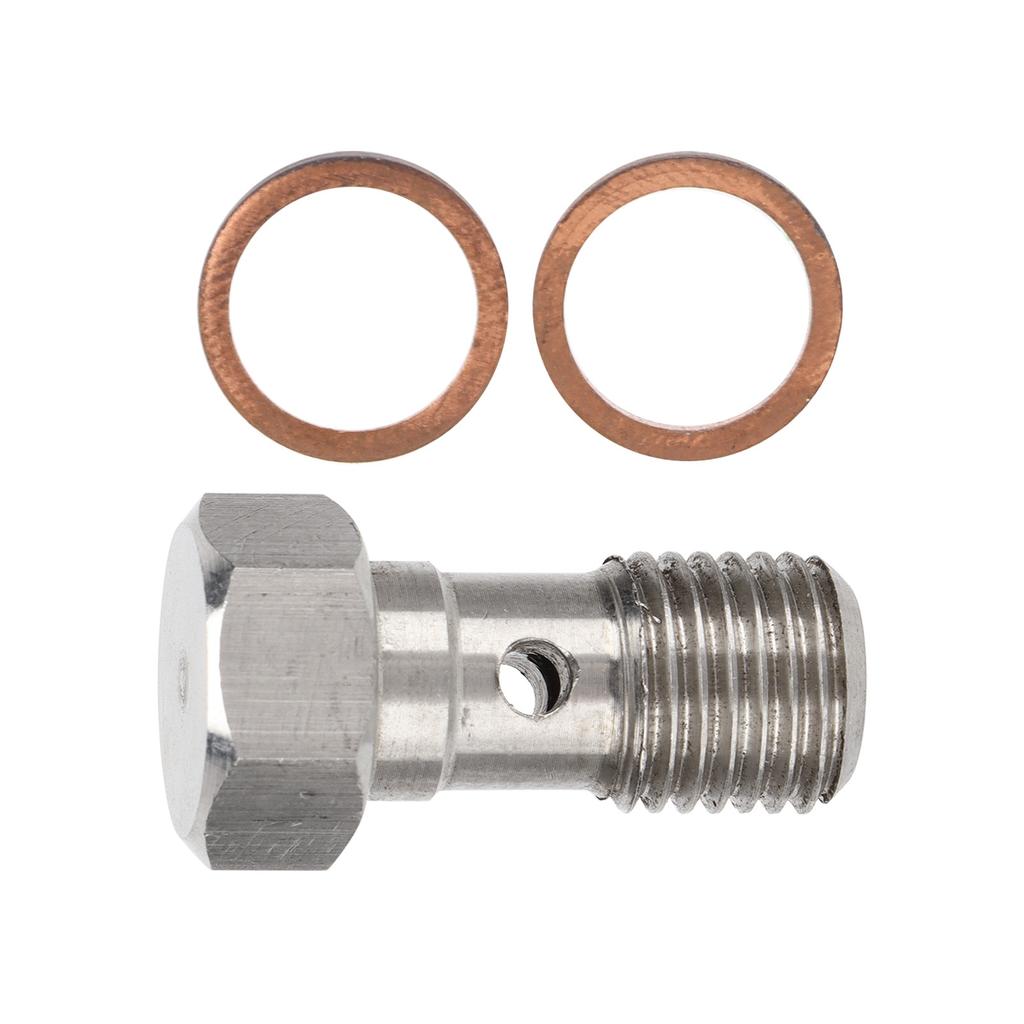 7 16inx20 UNF Банджо-болт Нержавеющая сталь Длина 25 мм Адаптер тормозного фитинга с 2 шайбами