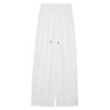 White Ice Silk Scimitar Sweatpants Women's Summer Thin Straight Loose Lazy Casual Small Yamamoto Wide-leg Pants