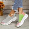 European and American Fashion Women's Shoes 2024 New Mesh Sports Shoes Women's Running Colored Large Women's Shoes Zapatillas