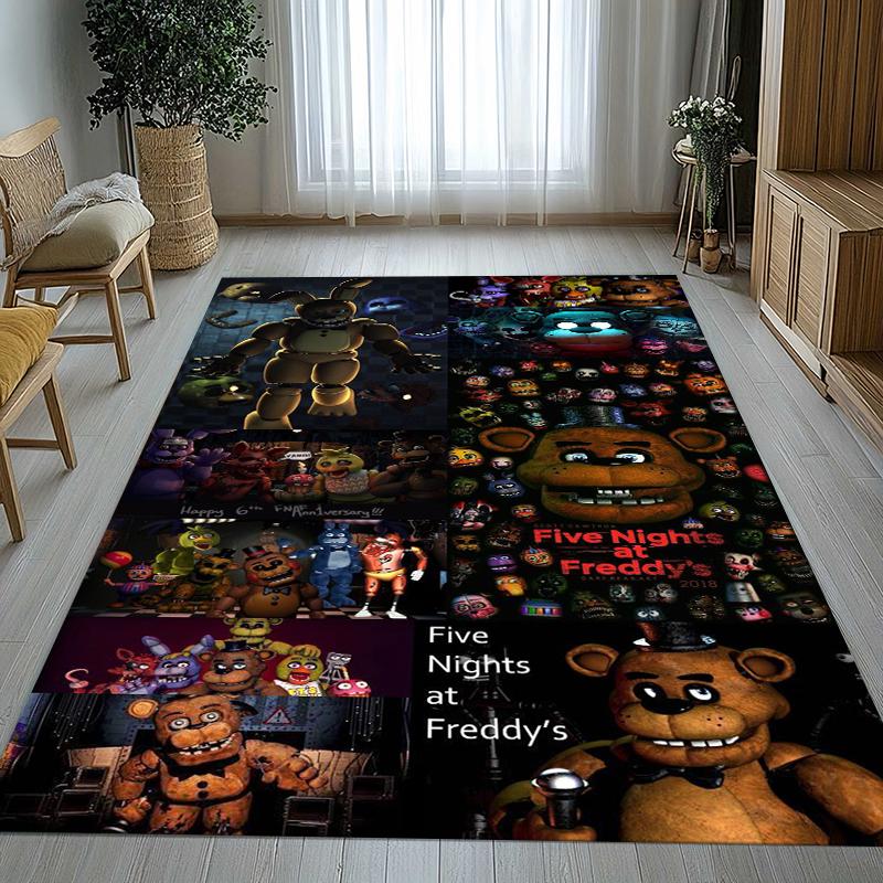 Хоррор Фредди F-FNAF Игры Гостиная Нескользящий Ковер Мягкий Ковер для Спальни Детской Игровой Комнаты Дивана, Домашний Декор Придверный Коврик Подарок