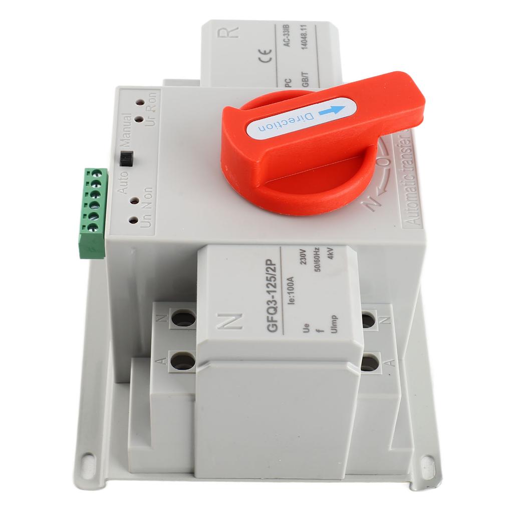 Двойной источник питания Автоматический переключатель АВР AC230V 100A 2P АВР Мини переключатель для генератора