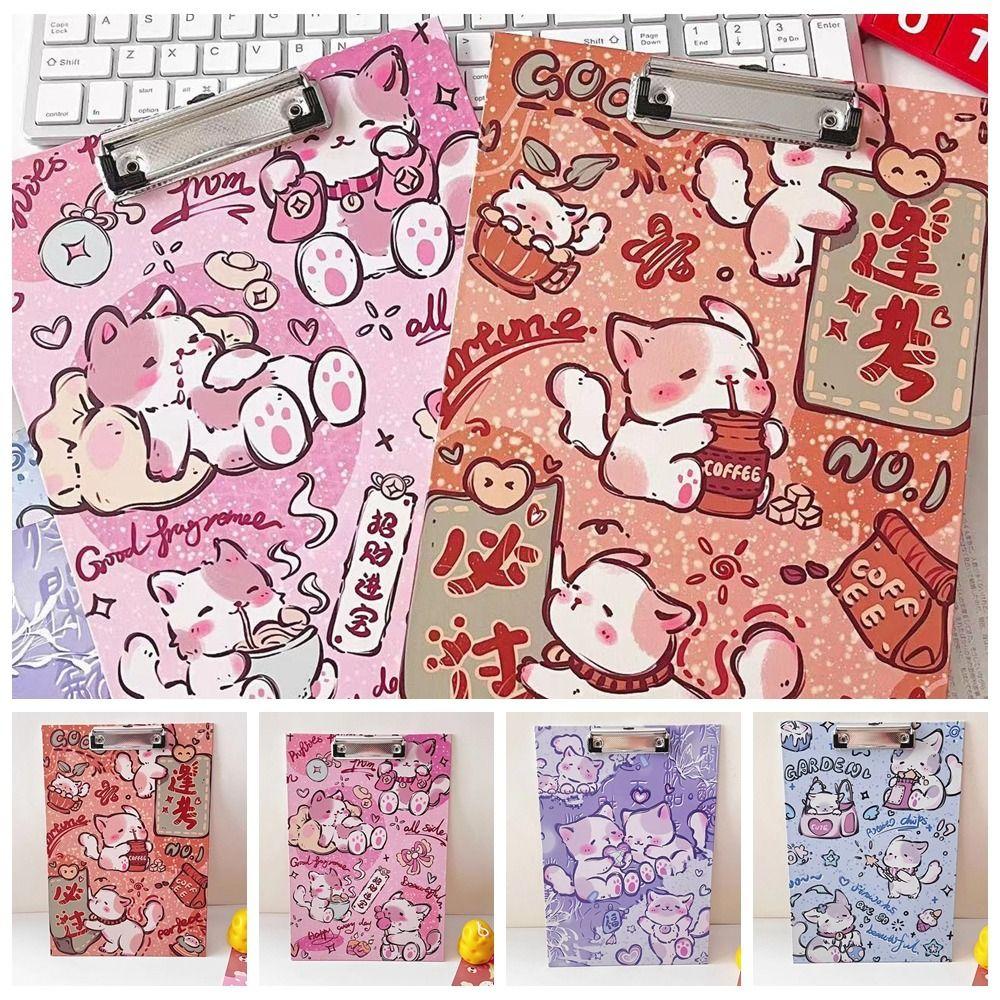 Simple A4 Folder Board Durable A4 Paper Holder 4 Style Writing Board School Supplies