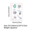 World Cup Waterproof Cartoon Face Tattoo Stickers for Sports Events and Parties