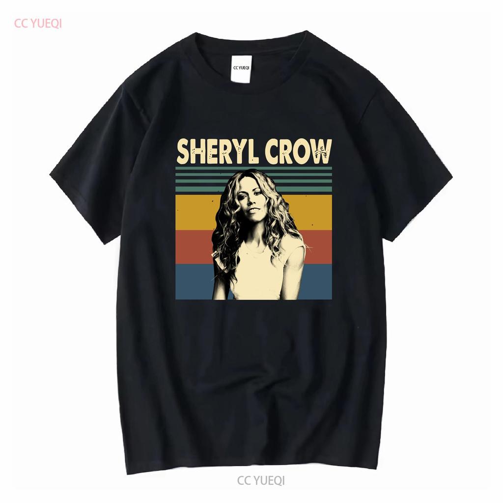 Sheryl Crow American Musician Vintage Retro T Shirt vintage Washed Stretched Casual Comfortable Slightly Soft fashion graphic