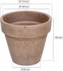 Pot de fleur en terre cuite KOTARBAU - Lot de 4 - 11 cm - Avec trou de drainage - Moka