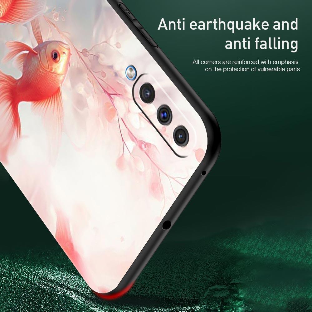 Goldfish Swimming Phone Case for Samsung Galaxy A56 A36 A26 A16 A34 A24 A42 A22 A20 A12 A40 A30 A10 5G Soft TPU Cover Shell Bags