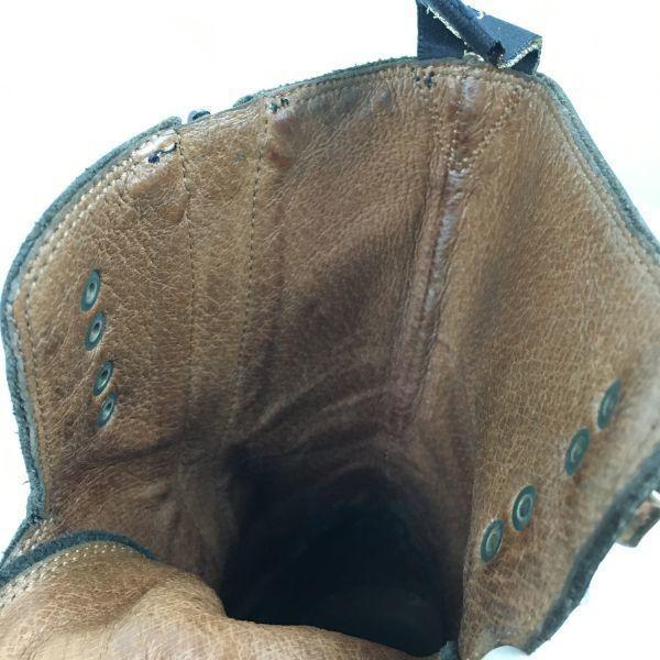 CESARE PACIOTTI Italy Made Vintage Zip Middle Boots Size 10 27.5-28.0-28.5 Black(USED)