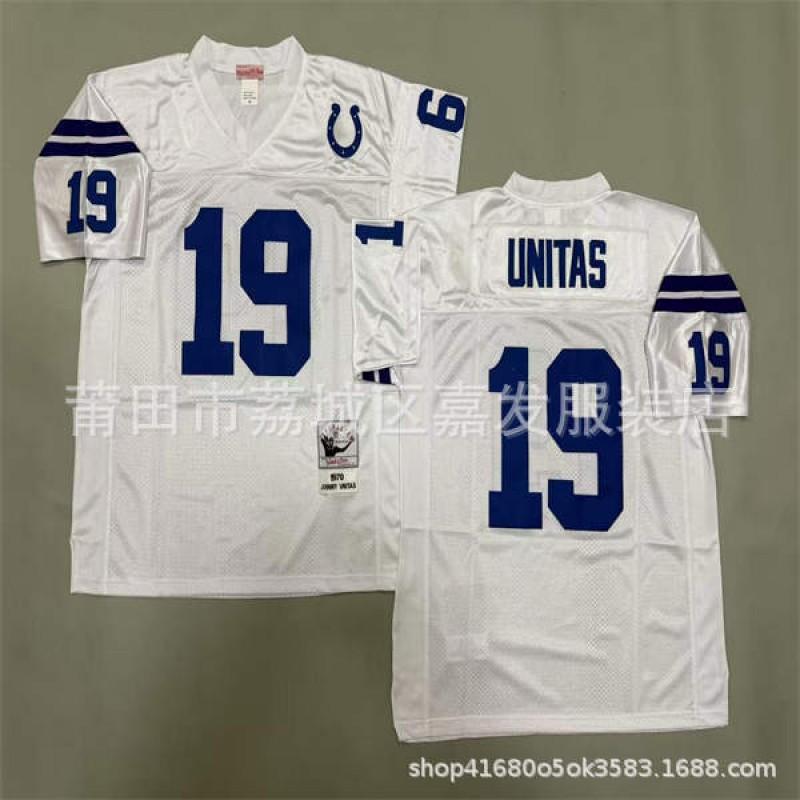 Retro NFL Indianapolis Colts Atlanta Falcons Football Jersey Cotton Unisex Sport Shirt Men Women Outdoor Game Wear
