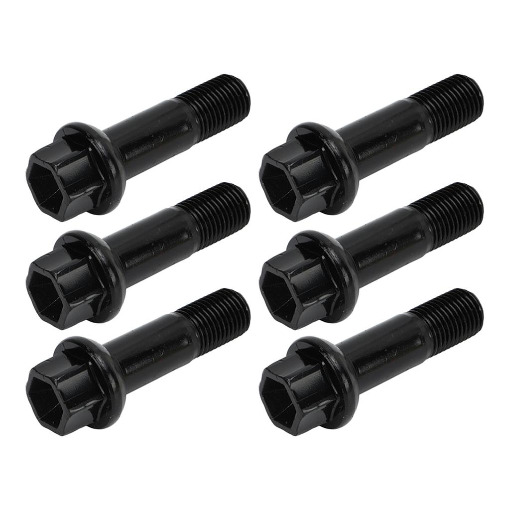 20 шт. Комплект черных колесных болтов и гаек 0009907607 Металлические автомобильные аксессуары Замена для MERCEDES‑BENZ