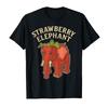 Strawberry Elephant Funny Italian Brainrot Kids Gaming Meme T-shirt for Men Women Cotton T Shirts Short Sleeve Tops