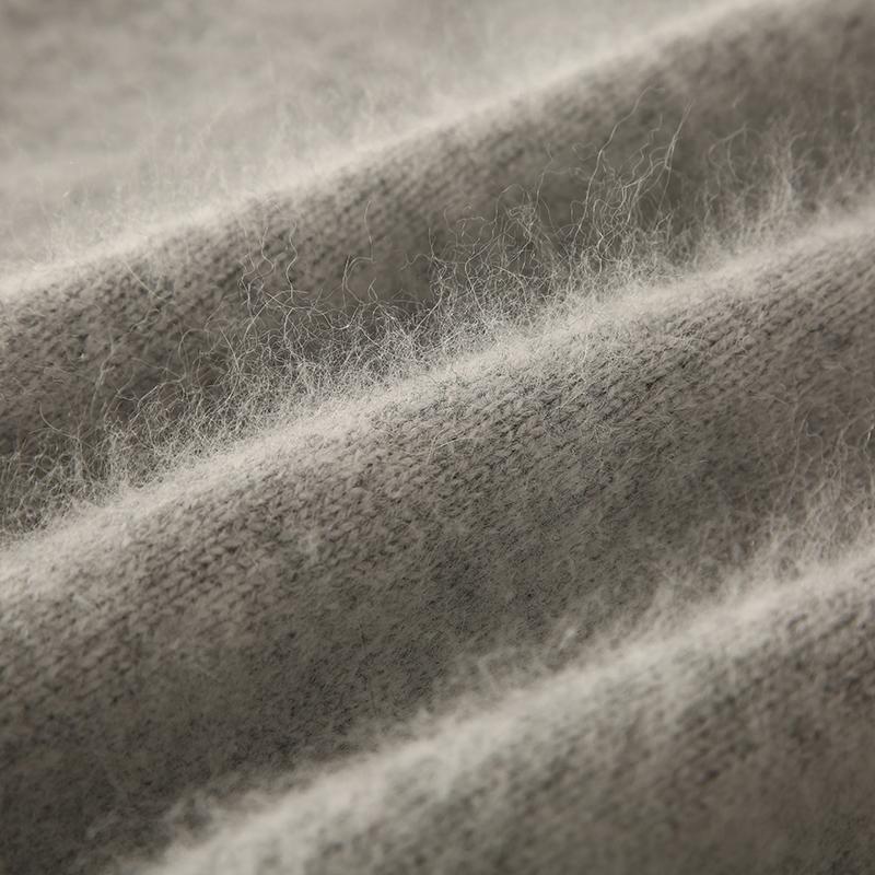 Женский кашемировый свитер Qinghe кашемир 30% кашемир 30% норка 30% шерсть 10% нейлон Женский осенне-зимний толстый кашемировый свитер мягкий и теплый