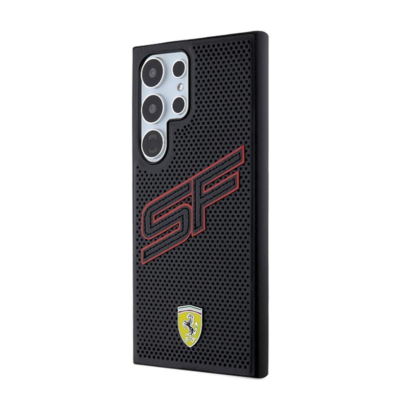 Ferrari Big Sf Perforated - Etui Samsung Galaxy S24 Ultra (Czarny)