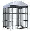 VidaXL Outdoor Kennel with Roof for Dogs Puppies Animals Outdoor 145760