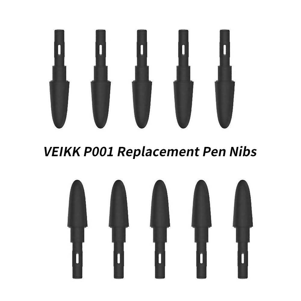 VEIKK P001 10 шт. Сменные наконечники для пера Стилус с батарейкой Износостойкий наконечник для графических планшетов VEIKK S640 A30