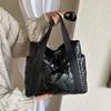 Простая и модная большая сумка-тоут, женская зимняя повседневная сумка через плечо, корейская мода, простая сумка-тоут