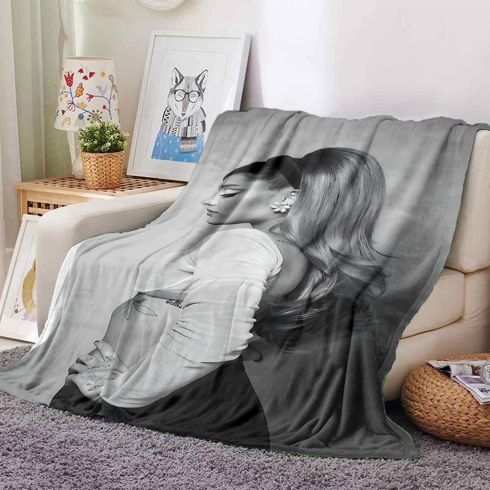 Elegant Ponytail Silhouette Blanket Soft Throw Blanket For Home Bedroom Bed Sofa Travel Office Solid Christmas Blanket
