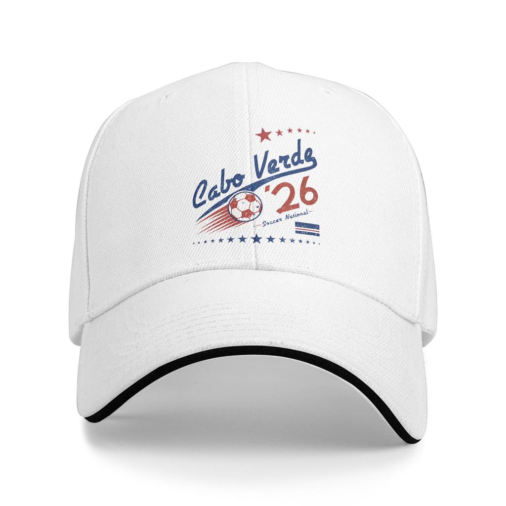 Cape Verde Flag Football Fan 2026 Sandwich Baseball Caps Popular Supporter Unisex Style Polyester Headwear Sports Gift Hats