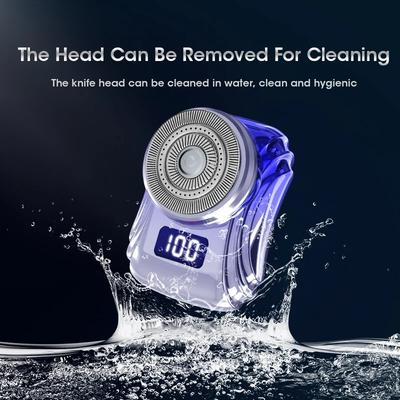 Портативная USB-зарядка Бритва для мужчин Мини Карманная Бритва Водонепроницаемая Сухая Влажная Бритье Бороды Путешествия На Борту Автомобильная Бритва