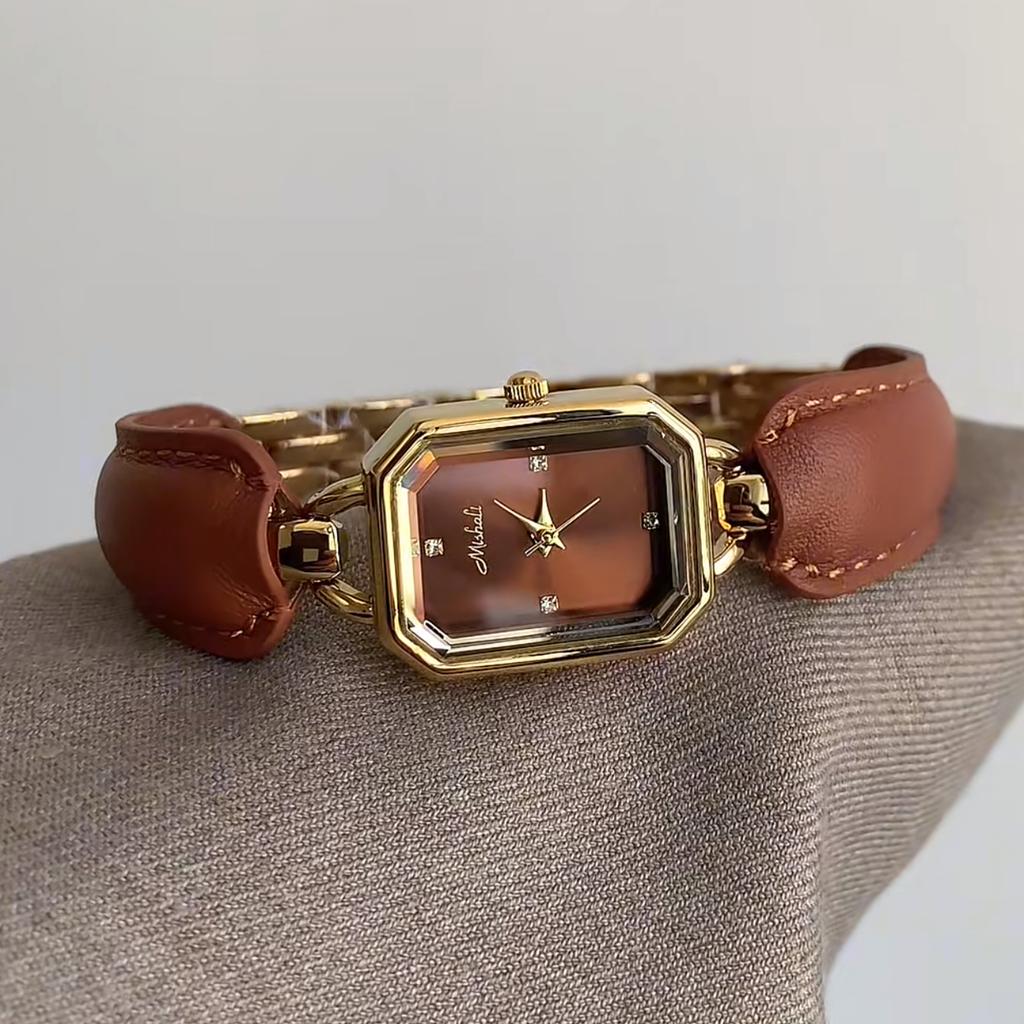 New Women'S Watch With Leather Strap, Exquisite Design, High-End Quartz Watch, Suitable For Women, Women'S Accessories