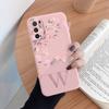Чехол для телефона Redmi Note 10 13 10T 5G, розовые цветы, первая буква от A до Z, силиконовый мягкий задний чехол, алфавитная пара, ракушка, Coque