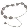 Flower Metal Waist Chain Vintage Ethnic Style Belt Retro Bohemian Style Waistband  Girls