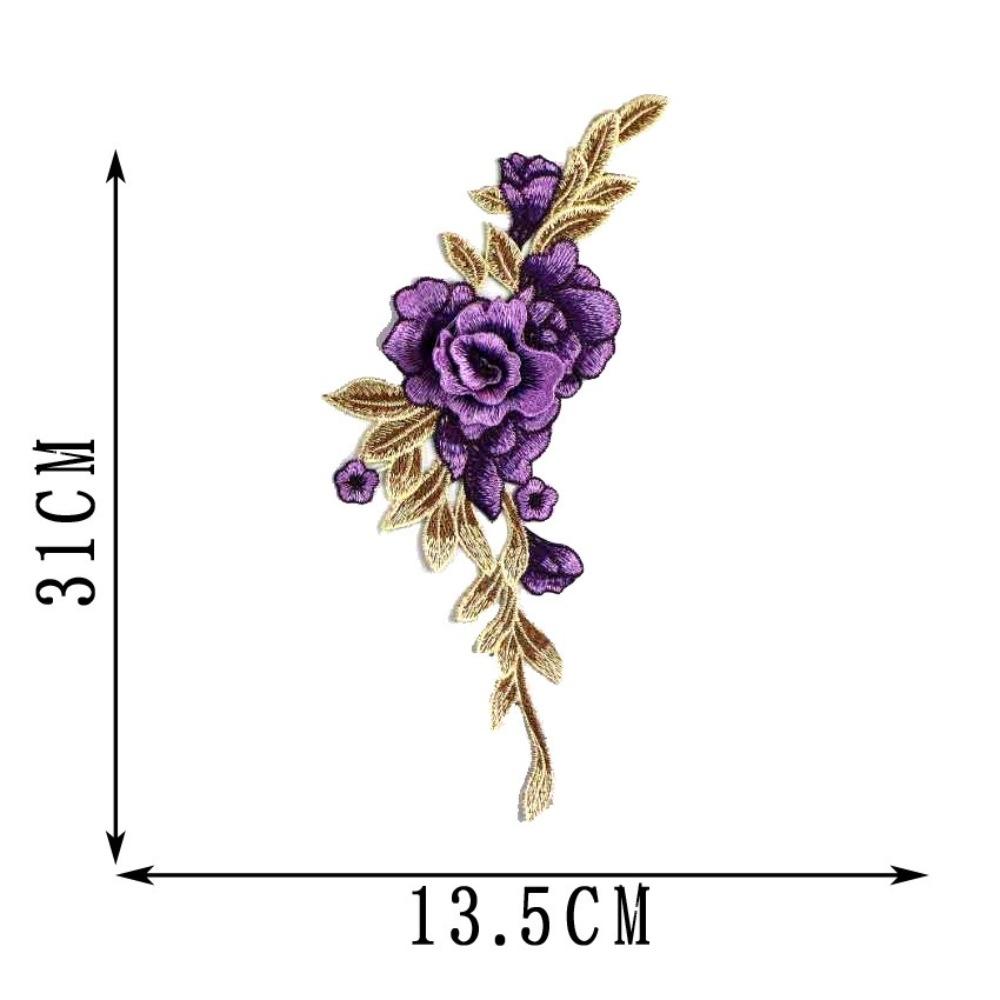 Floral Embroidery Embroidery Patch DIY Sew on Patch Fashion Elegant Sewing Accessories