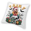 F-Caw-F Christmas Chicken Funny Gothic Christmas Pillowcase Printing Polyester Cushion Cover Gift Throw Pillow Case Cover