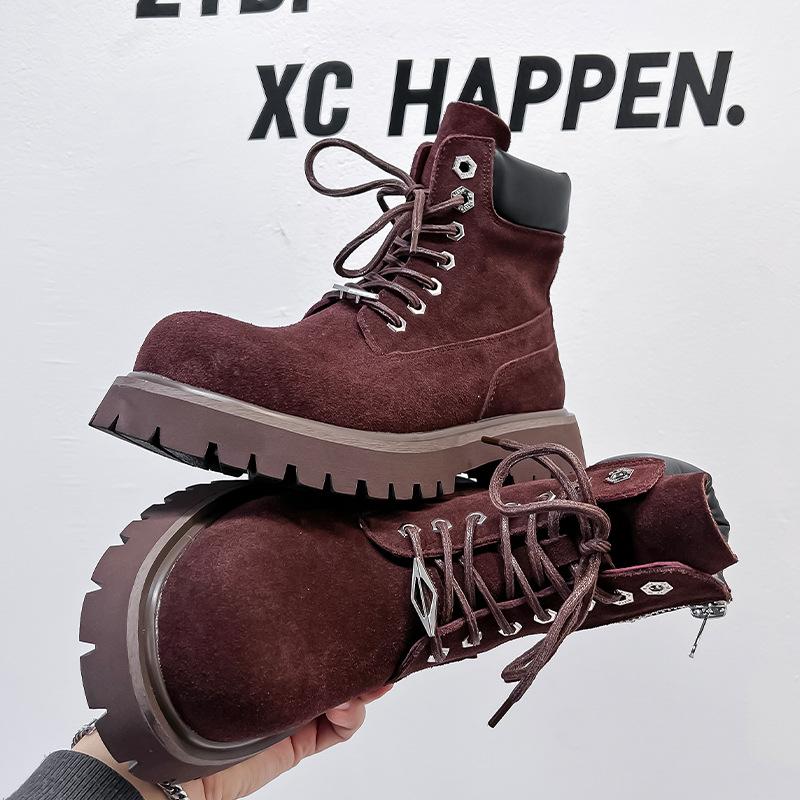 Новые ботинки Martin с толстой подошвой, с завышенной талией, в стиле ретро, со шнуровкой спереди, универсальные, для отдыха на природе, 66681-A