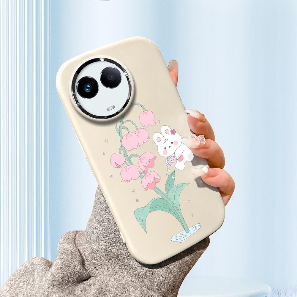 Solid Color Silver Edge Lens Fatty Casing Soft TPU Liquid Silicone Cover Shockproof Phone Case for OPPO Reno Realme OnePlus