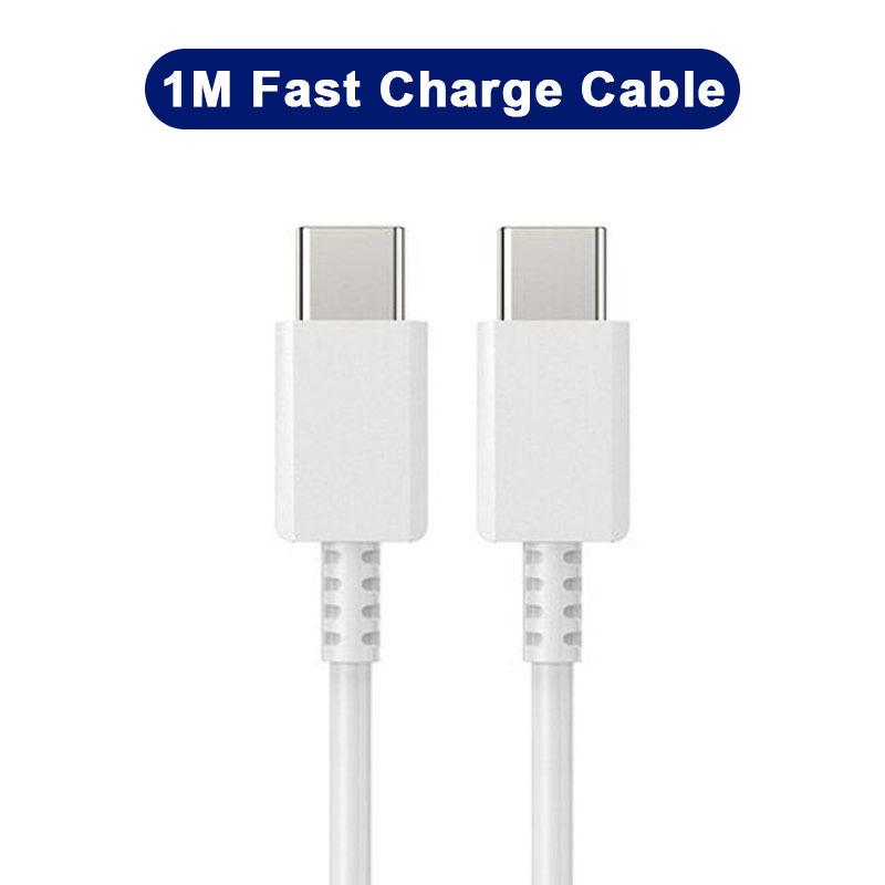 1 м USB Type C - USB C кабель для Samsung Galaxy A52 A51 A71 5G S23 Ultra S22 S20 S10 S9 Note 8 9 + кабель для быстрой зарядки и передачи данных