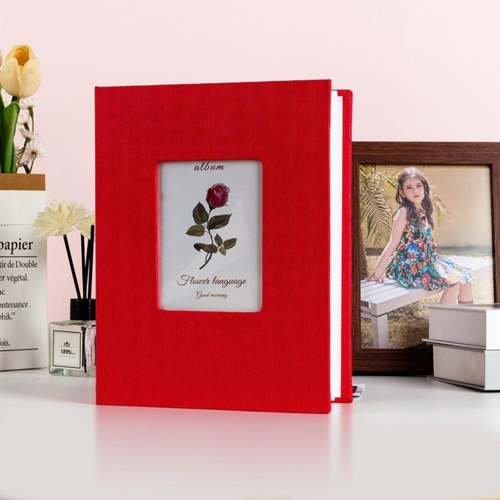 200 Pockets Photo Album Linen Cover Photo Storage New Slip-in Picture Albums Children Growth