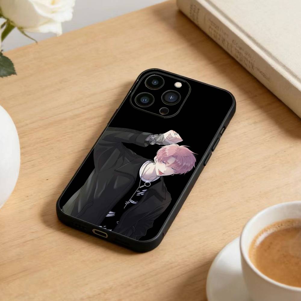 Чехол для телефона N-Tamon B-Side для iPhone 17 16 15 14 13 12 Max Plus Силиконовый Черный Чехол