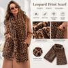 Faux Fur Leopard Print Scarf Leopard Print Winter Neck Warmer High Quality Faux Fur Scarf