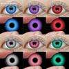 1 пара Хэллоуин Фиолетовые цветные контактные линзы Аниме Y2k Цветные линзы для косплея Аниме аксессуары Линзы Розовые линзы