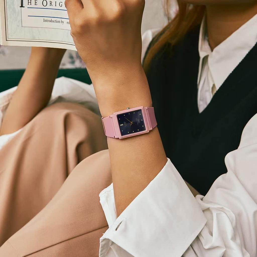 Аналоговые часы Chipkashi Cheap Casio Matte Salmon Pink Urethane Belt Прямоугольный циферблат Унисекс Overseas Модель [CASIO] MQ-38UC-4A [Товар]