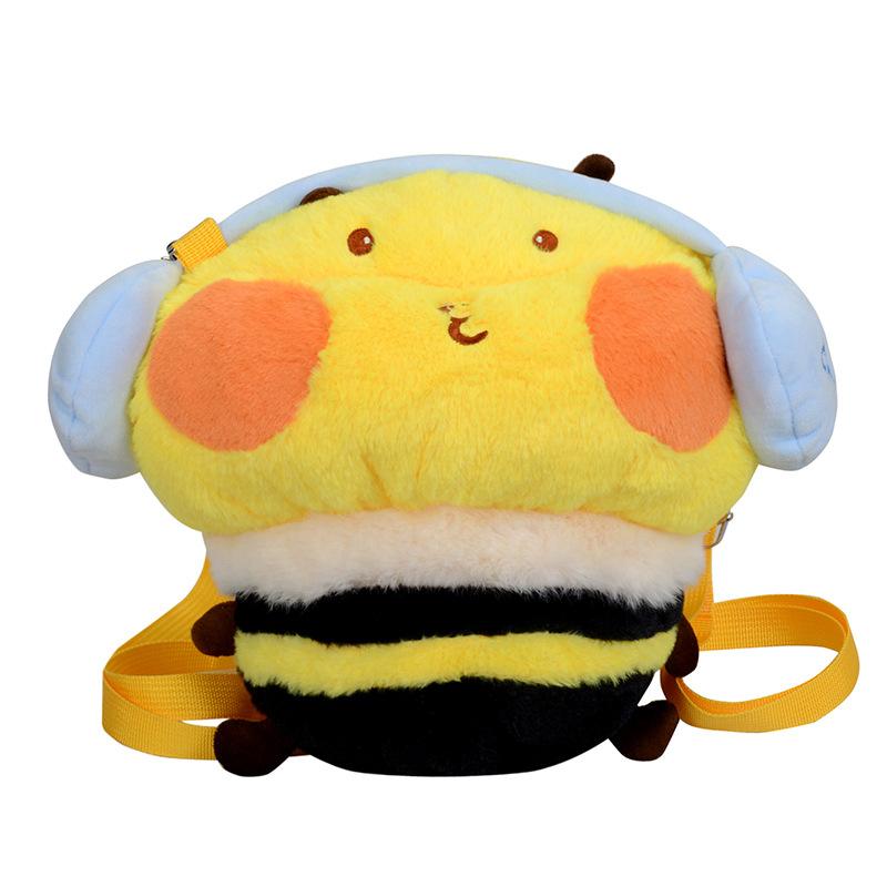 Милые плюшевые рюкзаки-пчелки Сумка с мягкой игрушкой Кавайная мультяшная плюшевая кукла-пчелка Модная сумка для женщин Креативный подарок на День Рождения Рождество
