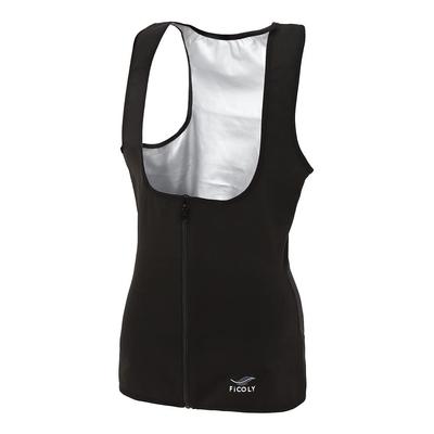 Костюм для сауны FiCOLY больших размеров, майка-жилет для женщин, уменьшающий потоотделение, моющийся, для тренировок, FSTW-1 (M)