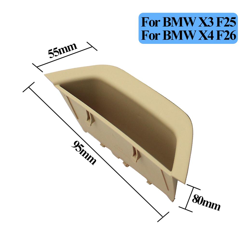 LHD RHD Interior Driver Door Pull Handle Armrest Panel Cover Storage Box For BMW X3 X4 F25 F26 2010-2016